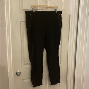 Anne Klein Black Stretch Slacks